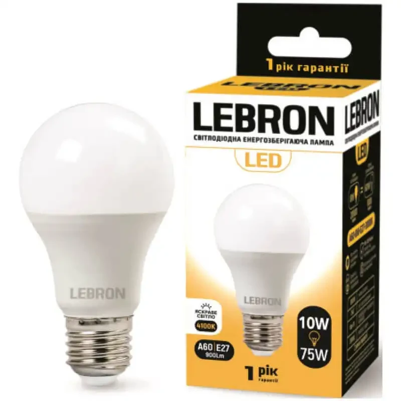 Лампа 10 Вт Е27 Lebron (11-11-28)