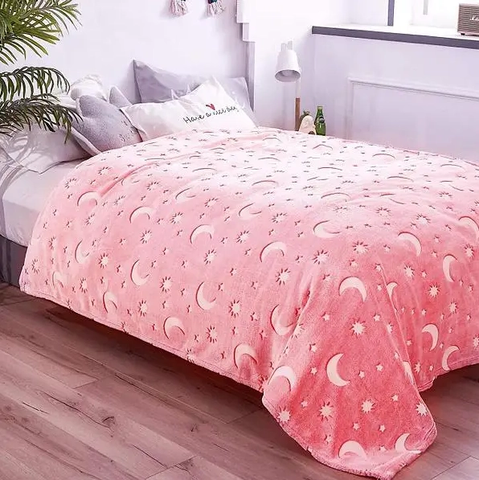 Дитячий світний у темряві плед покривало зірки Magic blanket 160*125 см.Плед день-ніч із мікрофібри (плюш)