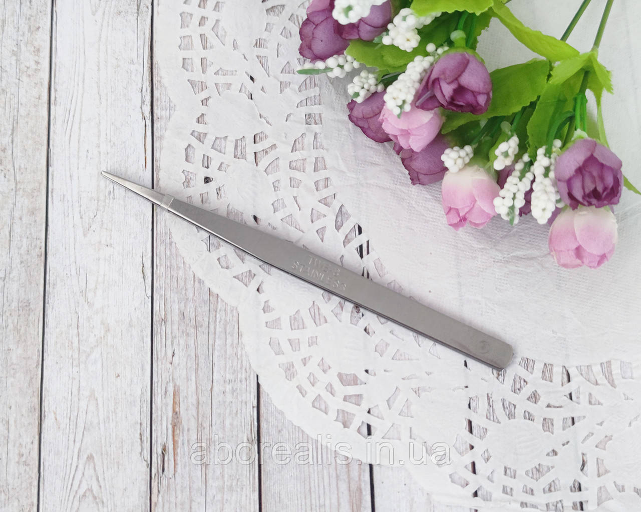 Пінцет для рукоділля прямий 15 см, фото 1