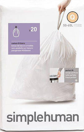 Мішки для сміття 20 шт. Simplehuman розмір H 30-35 л, фото 1