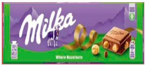 Milka Whole Huzelnuts 250g 1/12