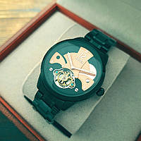 Мужские механические наручные часы с автоподзаводом Skmei 9205 BKRG Black-Rose Gold