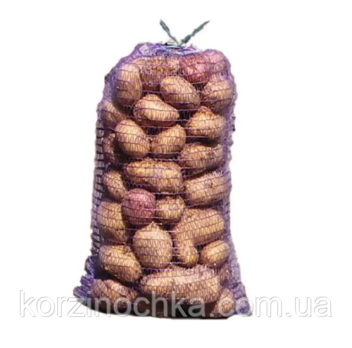 Овочева Сітка Мішок(50х80)40 кг фіолетова(100 шт)Сітка для овощів під Цибулю Картоплю Капусту Моркву Перець
