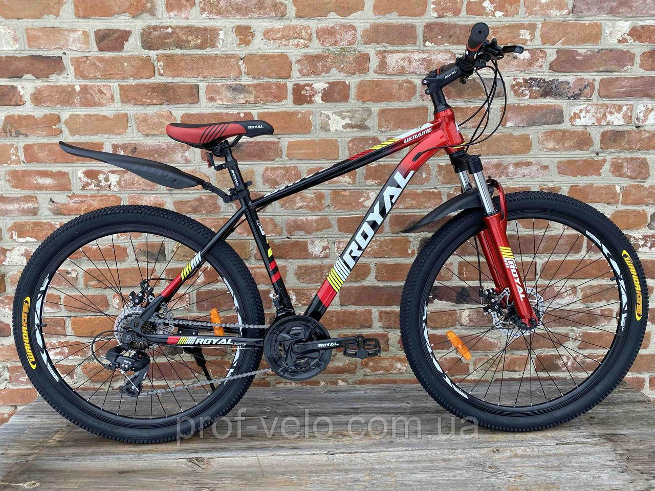Велосипед Royal 26-15" DRIVE чорно-червоний 2024