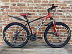 Велосипед Royal 27.5-18" DRIVE чорно-червоний 2024, фото 7