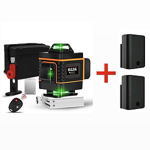 Лазерний рівень HILDA 4D 16 ліній з двома акумуляторами