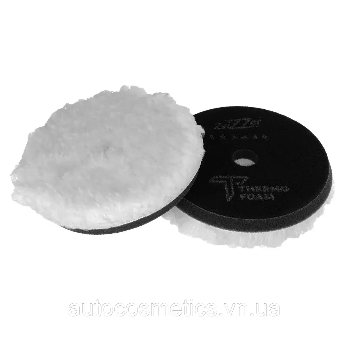 Пад з мікрофібри ZviZZer Thermo Microfiber Pad anthrazit 140/30/125 чорний, мякий ротор