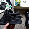 Чоловічі кросівки Adidas Bad Bunny Forum Buckle Low Core Black (Чорні) Адідас текстиль шкіра замш демісезон, фото 5