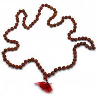 Чітки з рудракші (50 см) (108 намистин) (намистин d-0,6 см)