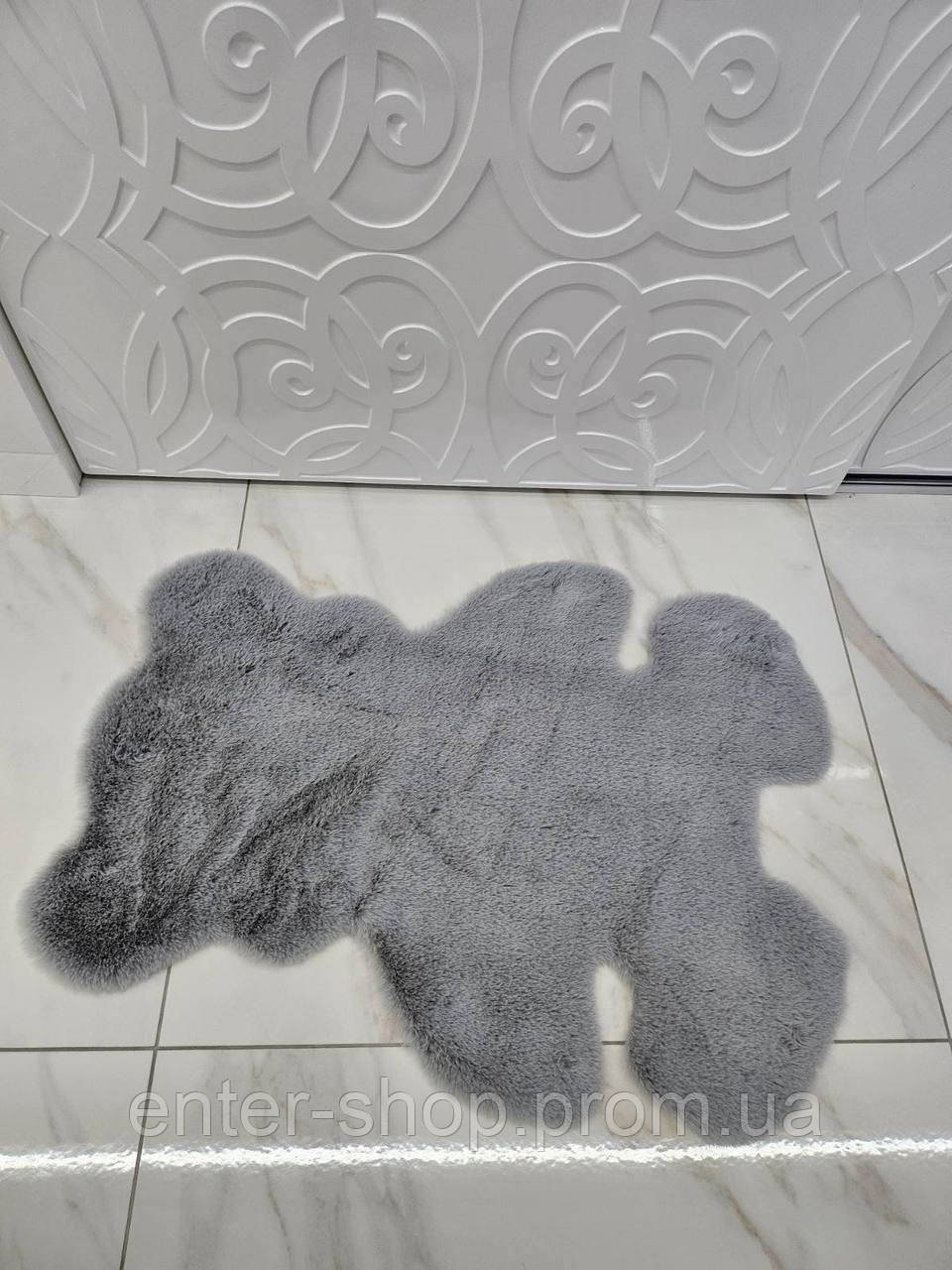Декоративний килимок з штучного хутра Ведмедик Дитячий килимок Ведмедик М'який дитячий килимок Килимок ведмедя