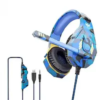 Шумопоглинальні ігрові дротові навушники з LED-підсвіткою й мікрофоном, Бюджетні навушники для комп'ютера tac