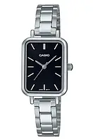 Женские часы Casio LTP-V009D-1E Черные с серебристым