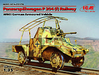 Сборная модель 1:35 бронедрезины Panzerspahwagen P 204 (f)