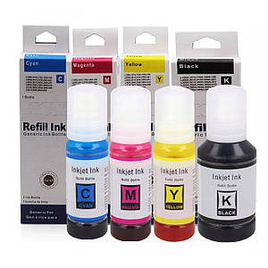 Сумісне чорнило для EPSON 103 EcoTank (C13T00S64A), фарба в комплекті, 4 кольори, флакони 4х70 мл, Refill Ink