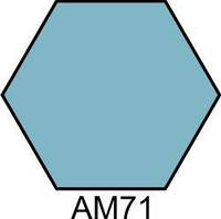 Краска акриловая лазурно-голубая матовая Хома (Homa) АМ71