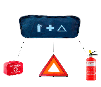 Основной Набор автомобилиста Органайзер в багажник О450 Огнетушитель знак аварийной остановки аптечка