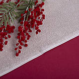 Махровий рушник "Ідеал" 70х140 см, бежевий, щільність 450 г/м², натуральна бавовна, фото 5