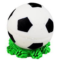 Цукрова фігурка "Футбольний М'яч" для декору тортів, Готові кондитерські прикраси на торт