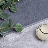 Рушник махровий 70х140 см Ідеал пл 450 грм/м2 графіт, фото 5