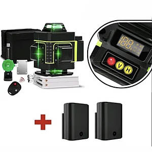 Лазерний рівень HILDA 4D 16 ліній з дисплеєм + два акумулятори