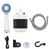Переносний душ для кемпінгу Portable Outdoor Shower з акумулятором та USB зарядкою, фото 3