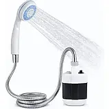 Переносний душ для кемпінгу Portable Outdoor Shower з акумулятором та USB зарядкою, фото 4