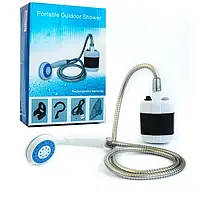 Переносной душ для кемпинга Portable Outdoor Shower с аккумулятором и возможностью зарядки через USB.