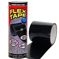 Водонепроницаемая сверхпрочная изоляционная лента скотч Flex Tape ширина 200 мм х 1.5 м Черная