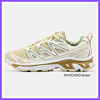 Кроссовки женские и мужские Salomon XT-Quest ADV White Beige / Саломон белые бежевые