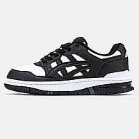 Мужские кроссовки Asics EX89 Black White, черно-белые кожаные кроссовки асикс EX89