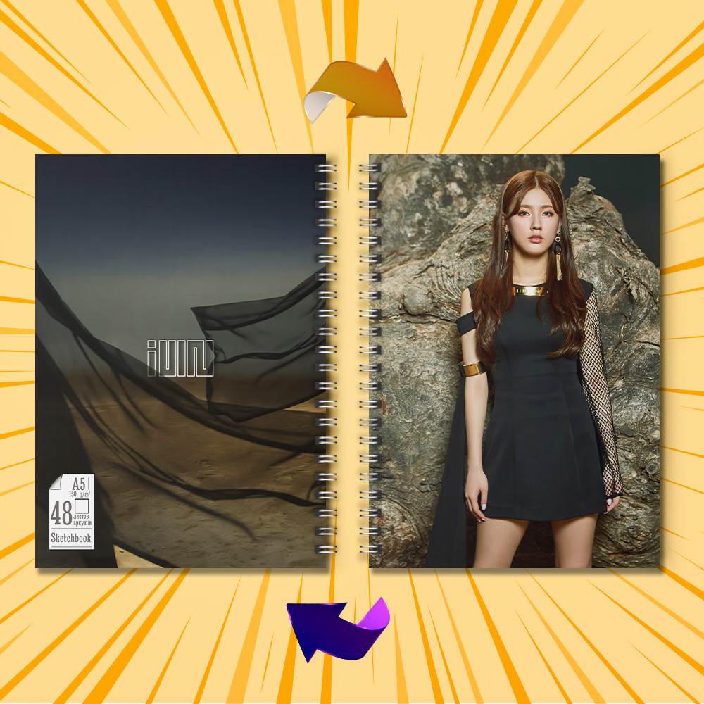 Скетчбук А5 48 арк. 150 гр.м² K-Pop Group (G)I-DLE 006