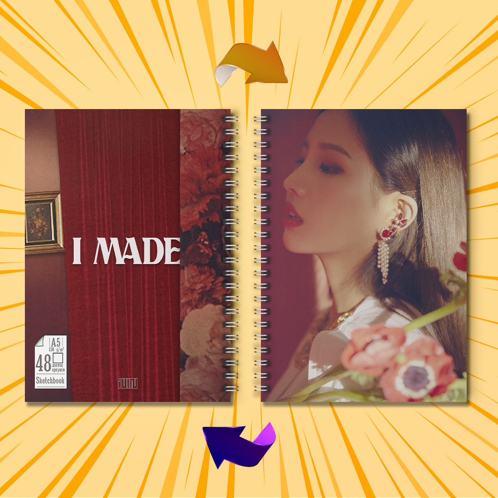 Скетчбук А5 48 арк. 150 гр.м² K-Pop Group (G)I-DLE 017