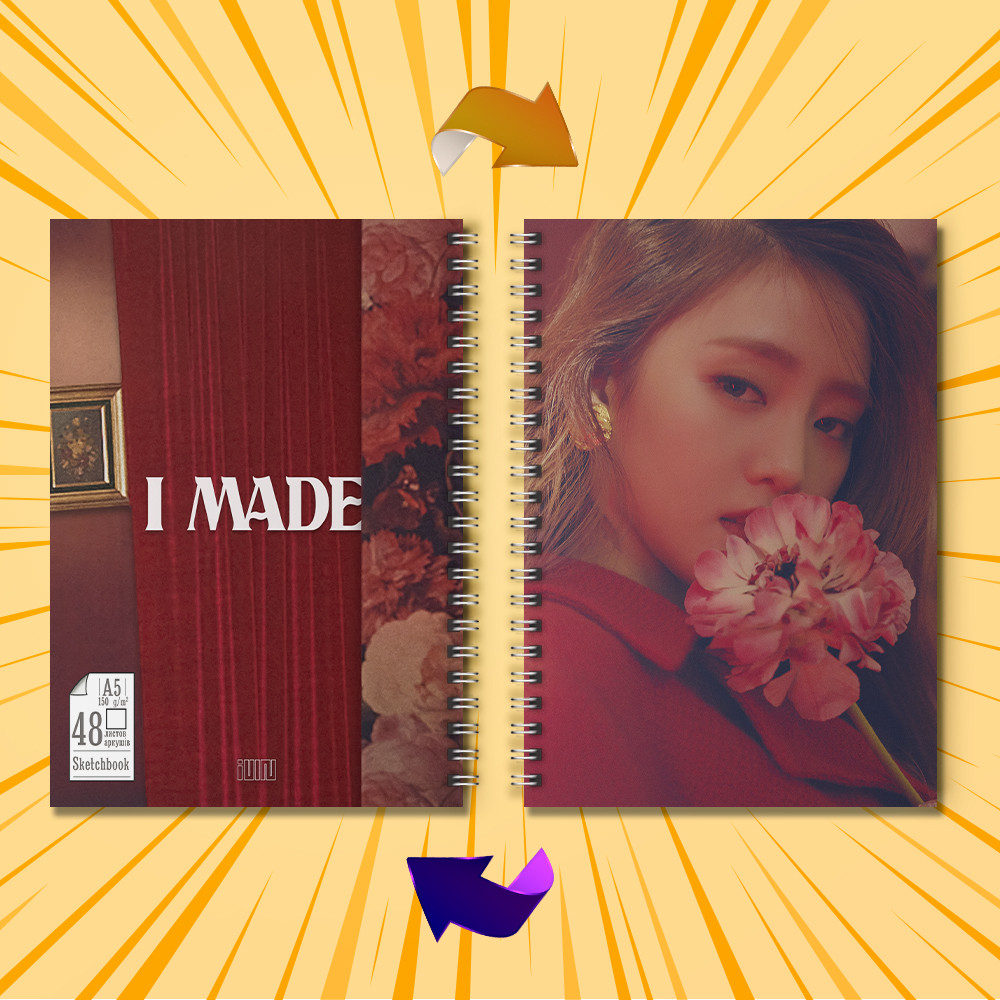 Скетчбук А5 48 арк. 150 гр.м² K-Pop Group (G)I-DLE 018