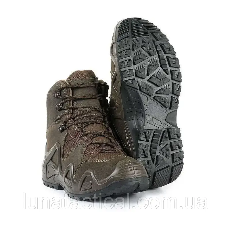 Ботинки M-Tac Alligator Brown тактические коричневые ,армейская демисезонная обувь мужская с усиленным носком