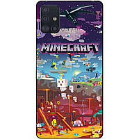 Силіконовий чохол бампер для Samsung A51 гра Minecraft Майнкрафт