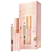 Набір олівець + блиск (міні) Charlotte Tilbury Mini Glossy Pink Lip Gloss + Lip Liner Set - Fresh Pink