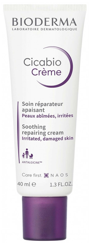 Відновлюючий крем для обличчя та тіла Bioderma Cicabio Soothing Repairing Cream, 40 мл