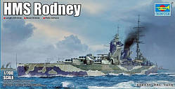 Збірна масштабна модель 1:700 лінкора HMS 'Rodney'