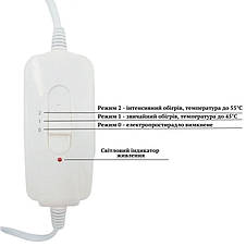 Електропростирадло односпальна Electric blanket 60х130 см, Туреччина, фото 3