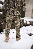 Тактические военные мужские штаны пиксель на флисе, мужские утепленные военные штаны пиксель
