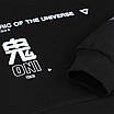Худі Fabric of the Universe чорна тепла м’яка якісна на флісі з принтом ONI YOKAI, фото 6