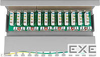 Патч-панель мережева RJ45 STP5e 1x12,патчпанель Desktop Mini,сірий (75.09.3041-2)