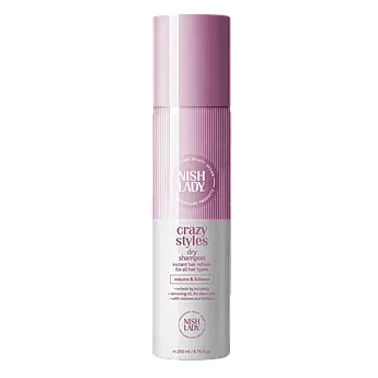 Сухий шампунь для волосся NishLady Dry Shampoo Crazy Styles 200мл