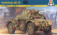Сборная масштабная модель 1:72 бронеавтомобиля Autoblinda AB 43