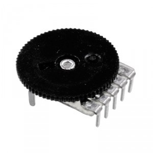 Резистор змінний 50K здвоєний R1001G22B1 у плату 7 pin