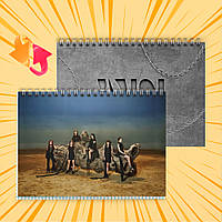 Зошит А5 48 арк. на пружині у клітинку 60 гр.м² (G)I-DLE