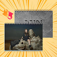 Зошит А5 48 арк. на пружині у клітинку 60 гр.м² (G)I-DLE 002