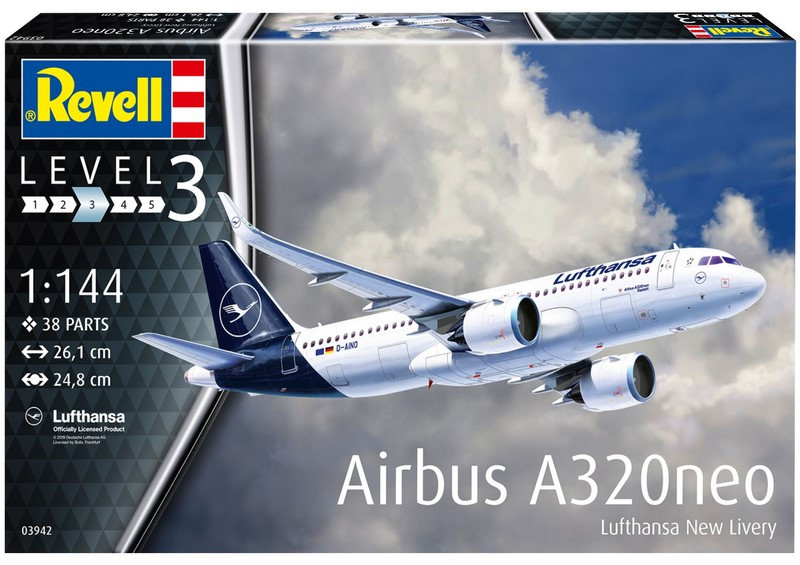 Збірна модель 1:144 збірна Airbus A320neo