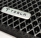 Шильдик на автокилимок Tesla тесла, фото 3