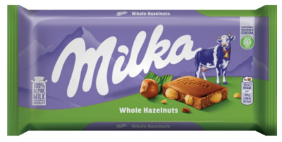 Milka Whole Hazelnuts 100g 1/17